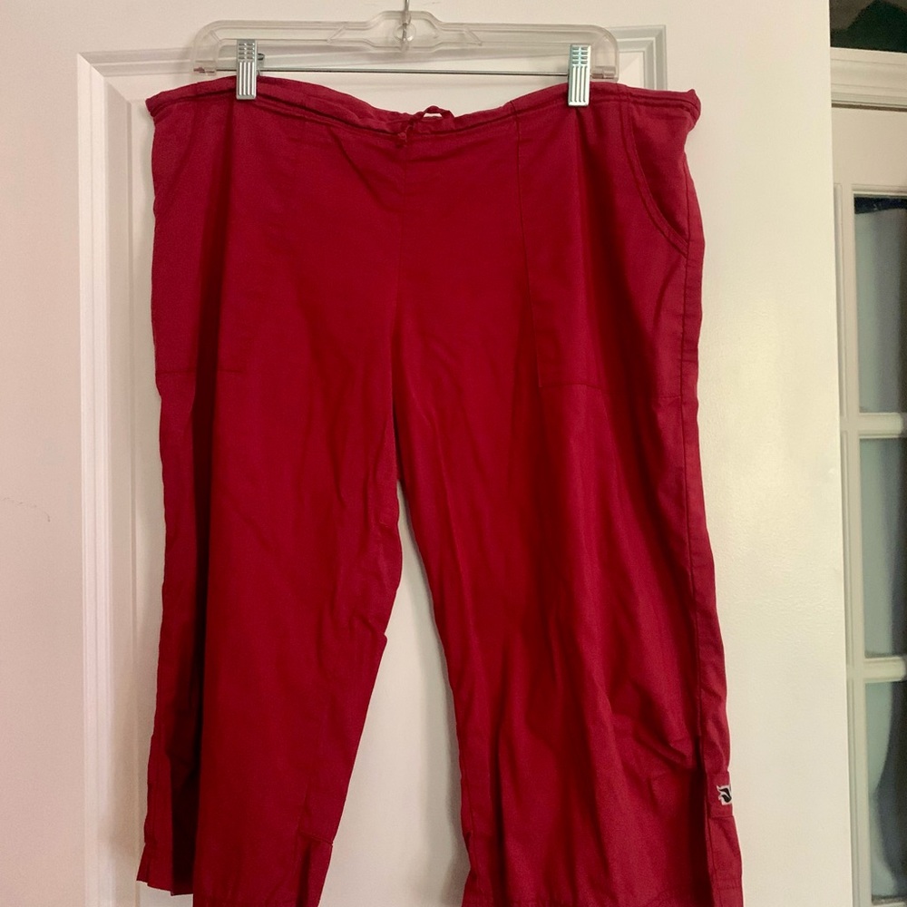 Rare discontinued be present Red Wide-Leg Pants